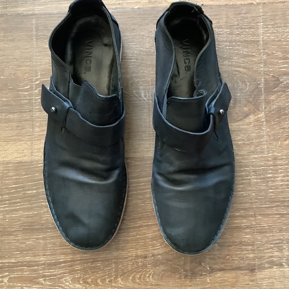VINCE Black Leather Loafer/flats Shoes - 41 s 9.5 - Picture 9 of 12